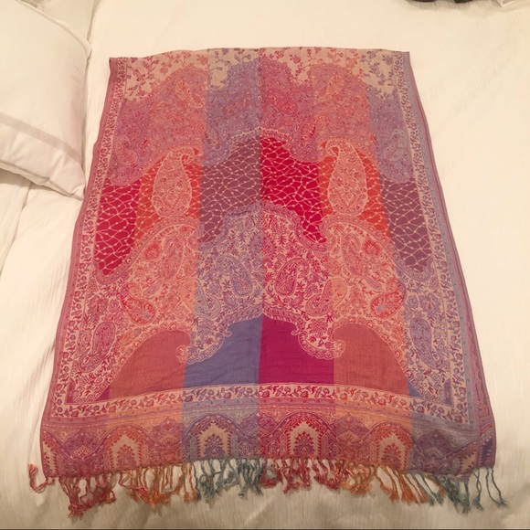 Pink Multicolored Scarf - Picture 1 of 3